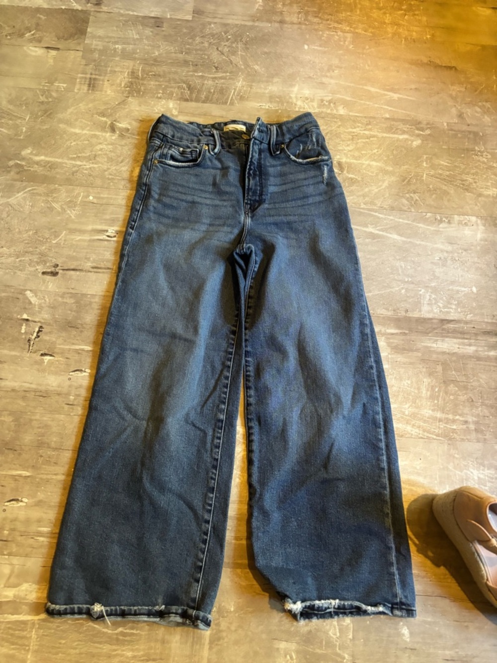 Good American Good Waist Palazzo crop 2/26